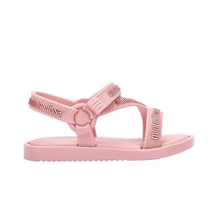 Mini Melissa Stripes M-Lover Infantil Rosa Claro
