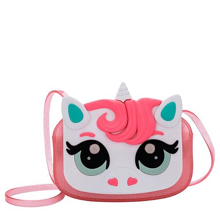 Bolsa Mini Melissa Dreamy Uni Bag Glitter Rosa Metalizado