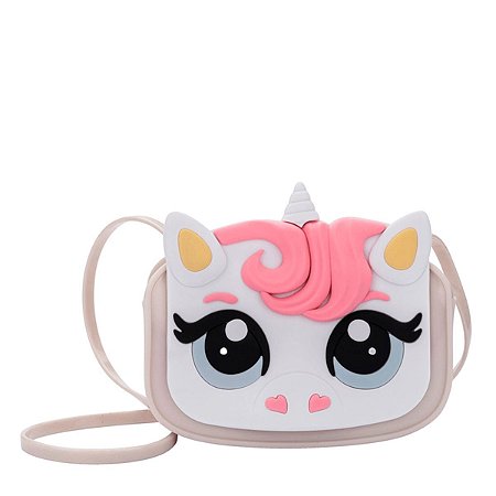 Bolsa Mini Melissa Dreamy Uni Bag Glitter Bege Metalizado