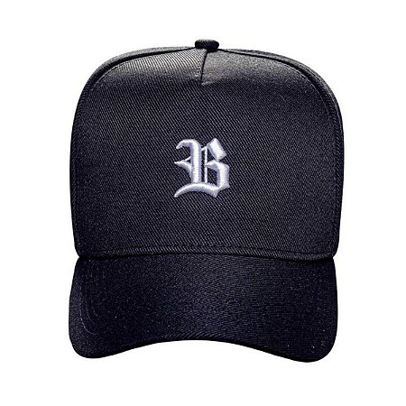 Boné Blck Brasil Basic Strapback Preto Logo Branco