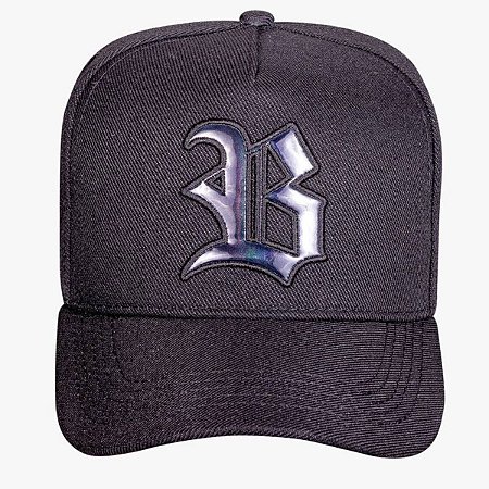 Boné Blck Brasil Black Wings Preta Holographic Preto Full