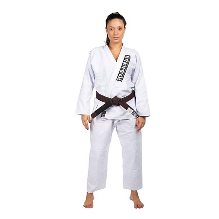 Kimono Haganah Jiu-Jtsu F300 Reforçado Branco Uni