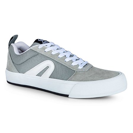 Tênis Rainha Lord Masculino Cinza Branco