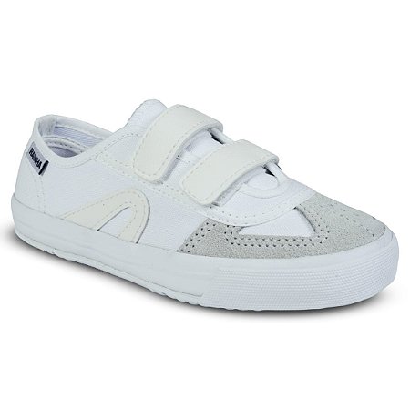 Tênis Infantil Rainha VL2500 Jr Branco Cinza
