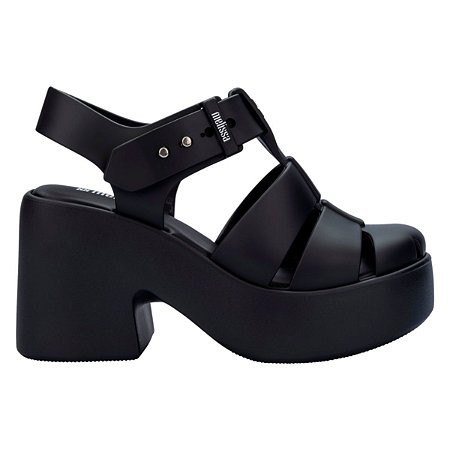 Sandália Melissa Lulu Preto Fosco