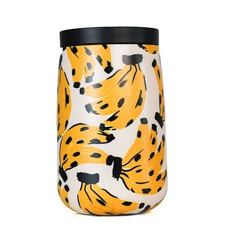 Copo Farm Que Sede 450ml Bossa Banana Off White