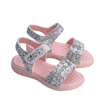 Sandália Infantil Meninas Kidy Toys Goods Rosa Claro