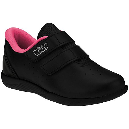 Tênis Infantil Kidy Usefull Miami Logo Lateral Preto Rosa