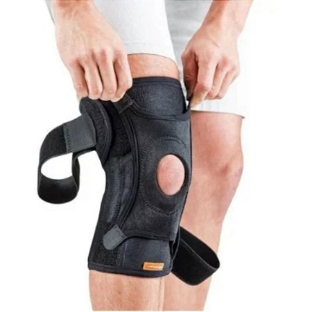 Joelheira Relieve Hidrolight Preto Extra Grande