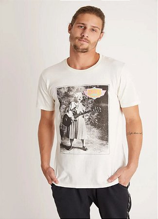 T-SHIRT REDLEY  TINTURADA SIL JOVEM V OFF WHITE