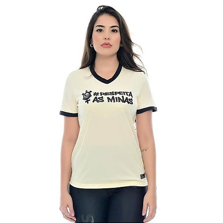 Camiseta Corinthians Oficial Respeita As Minas Gola V