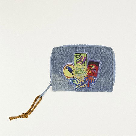 Carteira Farm Ziriguidum Patch Rio Azul
