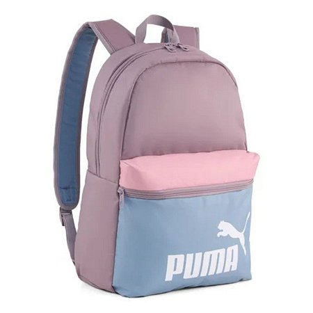 Mochila Puma Phase Backpack Azul e Rosa