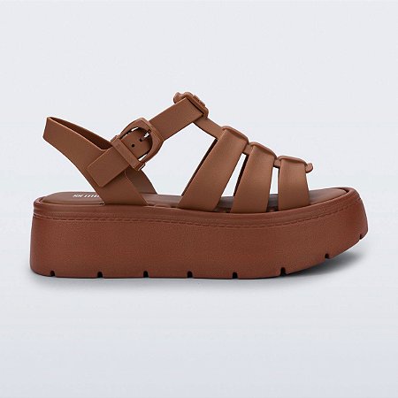 Sandália Melissa Up Plataforma Ad Marrom