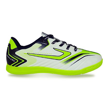 Chuteira Topper Infantil Camaleao Branco Amarelo Azul