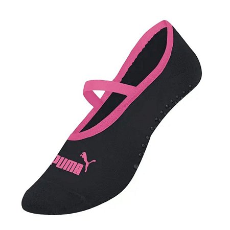 Meias Puma Pilates Sapatilha Antiderrapante 34 ao 39 Preto
