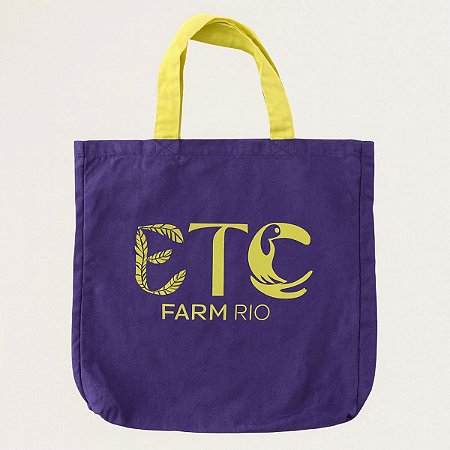 Bolsa Farm Totebag Sacola Lilás