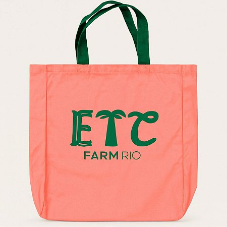 Bolsa Farm Totebag Sacola Rosa