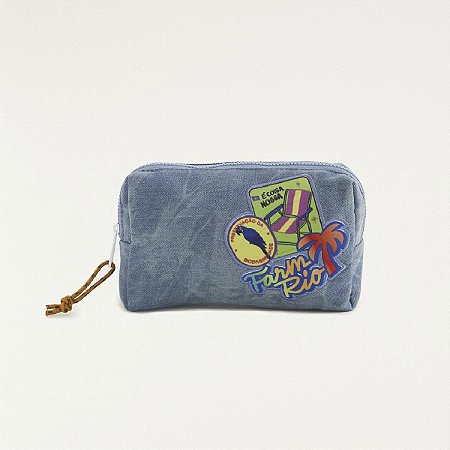 Necessaire Farm Oras Bolas M Patch Rio Jeans