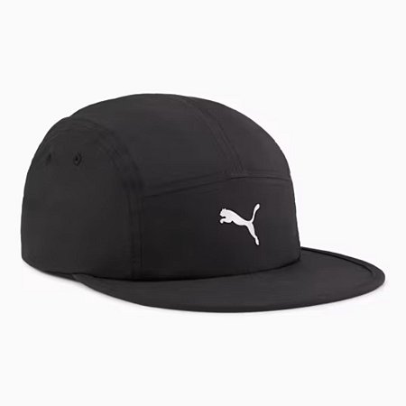Boné Puma ESS Running 5 Panel Masculino Preto