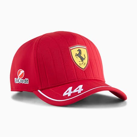 Boné Puma Aba Curva Scuderia Ferrari Hamilton Vermelho 44