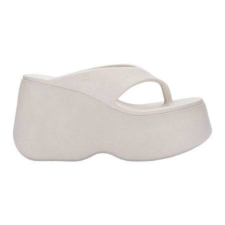 Sandália Melissa  Free Thong Wedge Bege Claro