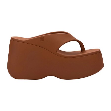 Sandália Melissa  Free Thong Wedge Marrom
