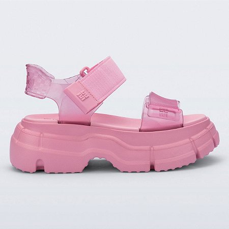 Sandália Melissa Pulse Preta Rosa