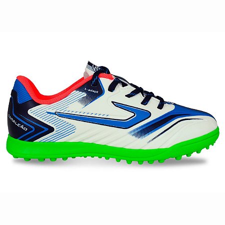 Chuteira Topper Infantil Society Camaleao Branco MultiColor