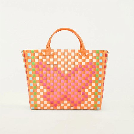 Bolsa Farm Tote Artesanal P Borboleta Praia RJ