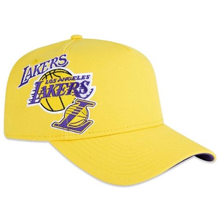 Boné New Era 940 Frame NBA Lakers World of Logo Amarelo