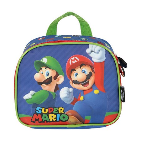 Lancheira Mario Bros Luxcel Azul