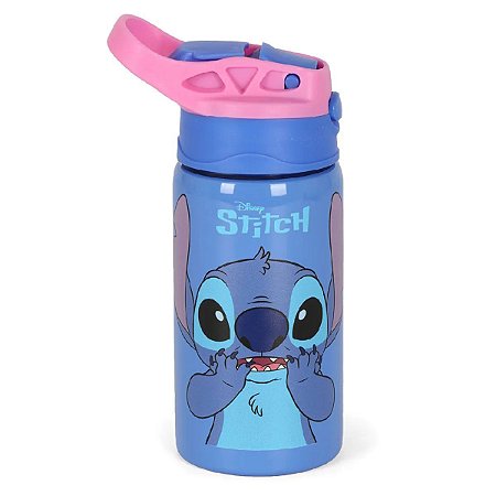 Garrafa Aço Inoxidável 500ml Stitch Azul Luxcel