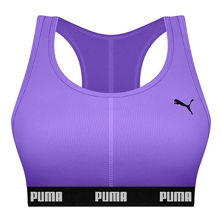 Top Puma Nadador Com Bojo Removível Lavanda