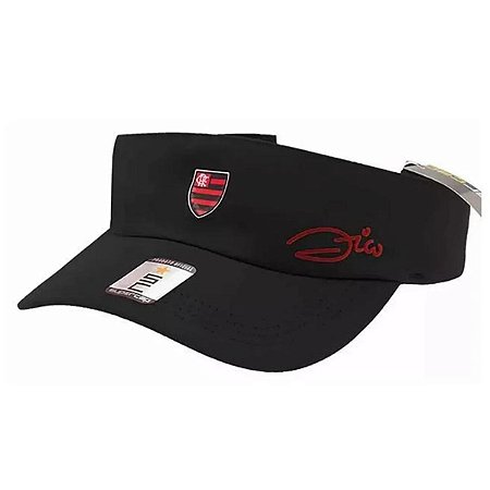 Viseira Zico Flamengo Supercap Preto