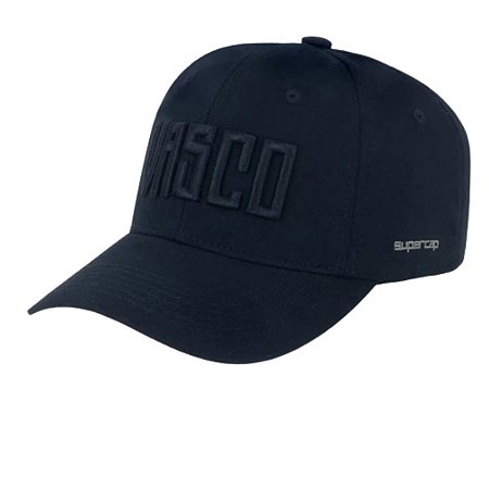 Boné Vasco da Gama Bordado Frontal Supercap Preto