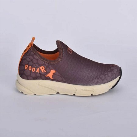 Tênis Kidy Energy Baby Respitec Marrom  Dino Surpresa