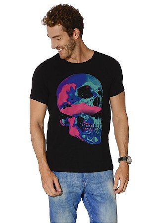 CAMISETA RED FEATHER COLOR BLOCK SKULL