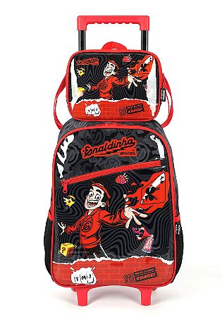 Kit Mochila com Rodas e Lancheira Enaldinho UP4You
