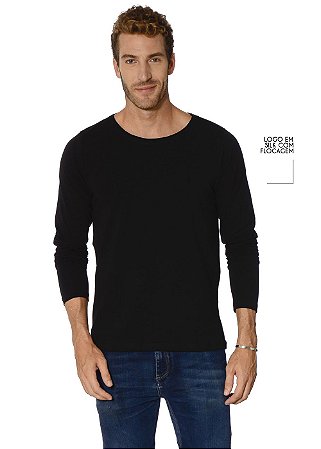 CAMISETA MANGA LONGA RED FEATHER MALHÃO