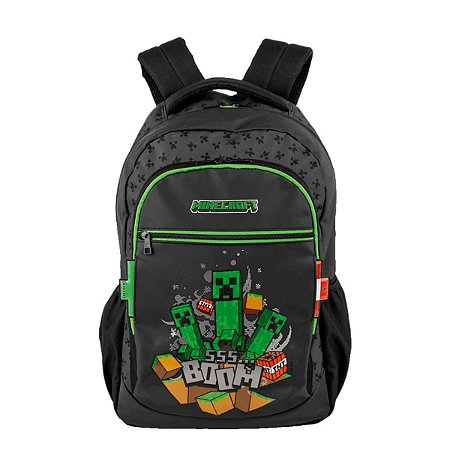 Mochila Minecraft Icons Sestini Preto