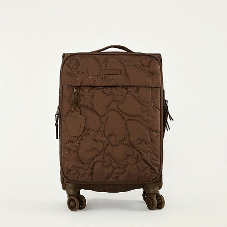 Mala Farm Tecido Me Leva P Puffer Liso Marrom