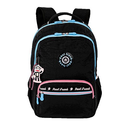 Mochila Paul Frank Fun Preto e Rosa Sestini