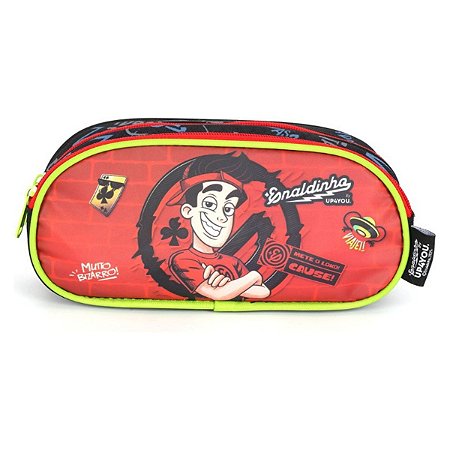Estojo Escolar Duplo By Enaldinho Vermelho Luxcel