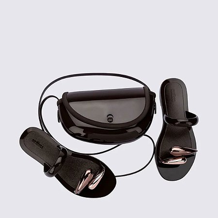 Kit Sandália Melissa + Bolsa Eden Marrom