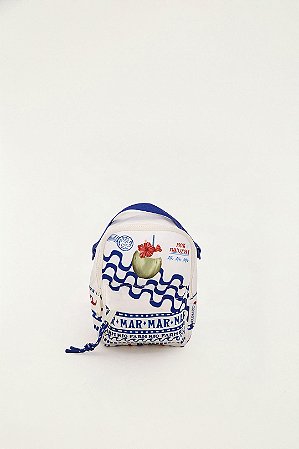 Mini Mochila Farm Borogodó Selo Praiano Off White