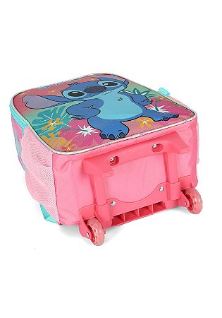 Mochila de Rodas Stitch Rosa Luxcel