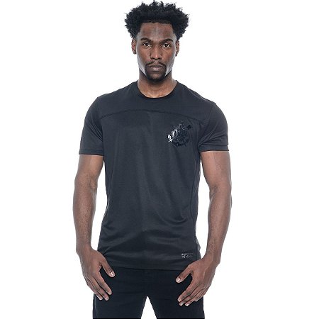 Camiseta Corinthians Preta Logo Gel Pro Masculina
