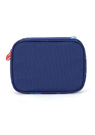 Estojo Hot Wheels Box Azul Vermelho Luxcel