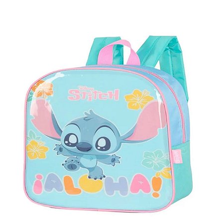 Mochila Infantil Stitch Aloha Escolar Luxcel